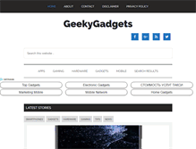 Tablet Screenshot of geekymobilegadgets.com